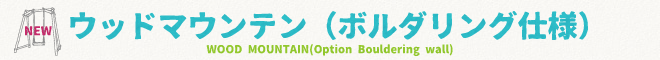木製　遊具　　ウッドマウンテン